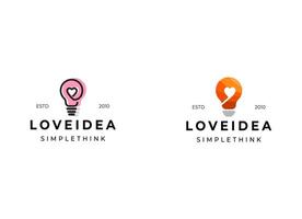 Logo template fresh idea, thinking, lamp, lightbulb. Brand, branding, company, corporate, identity, logotype. Clean and modern style design vector