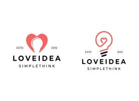 Logo template fresh idea, thinking, lamp, lightbulb. Brand, branding, company, corporate, identity, logotype. Clean and modern style design vector