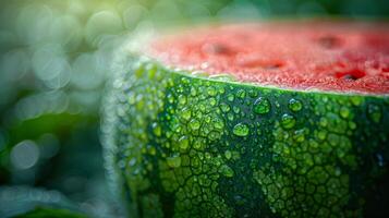 AI generated Close Up of Watermelon photo