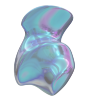 holografische vormen abstract helling kleur icoon png