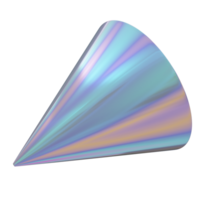 holographic geomatry shapes abstract gradient color icon png