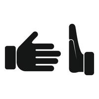 Stop hand shake icon simple vector. Avoid contact vector