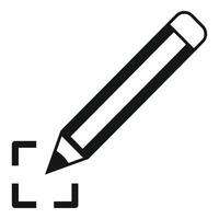 Pen handwriting access icon simple vector. Human security vector