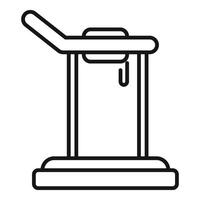 Small vr platform icon outline vector. Game tech 360 vector