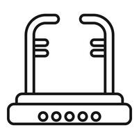 Online media platform icon outline vector. Game tech vector