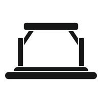 Interface vr platform icon simple vector. Game tech cyber vector