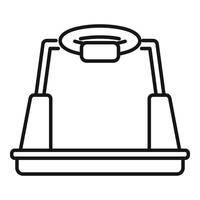 Interface platform icon outline vector. Game cyber tech vector