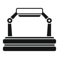 Video vr platform icon simple vector. Cyber cinema vector