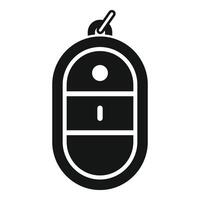 Secured remote control icon simple vector. Access vehicle vector