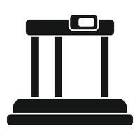 Media vr platform icon simple vector. Device display vector