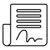 Scanner paper check icon outline vector. Detect privacy vector