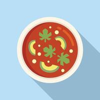 Dining repast cook cream icon flat vector. Savory repast vector