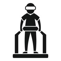 Person media platform icon simple vector. Game tech 360 vector