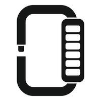 Access bracelet icon simple vector. Secured stop theft vector