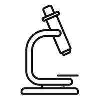 Clinic microscope lab icon outline vector. Clinic general vector