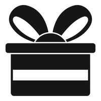 tienda regalo caja icono sencillo vector. oferta lujo objeto vector