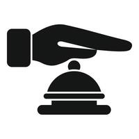 Digital stop ringer theft icon simple vector. Access vigilant vector