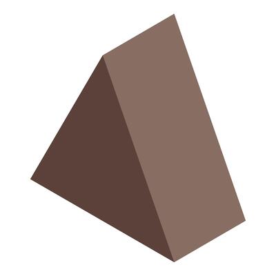 Triangle construction icon isometric vector. Brick education