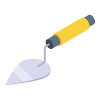 Construction shovel icon isometric vector. Living room vector