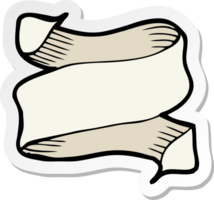 sticker of a cartoon banner png