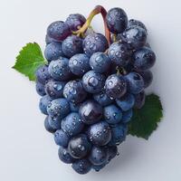 AI generated Fresh Bunch of Grapes With Water Drops photo