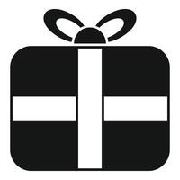 Token parcel icon simple vector. Present gift box vector