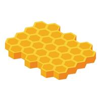 Bee frame honey icon isometric vector. Work summer vector