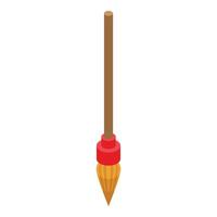 Clean car pencil icon isometric vector. Chemical service vector