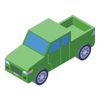 Vehicle pickup icon isometric vector. Car showroom vector