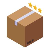 Parcel marketing tools icon isometric vector. Material workplace vector
