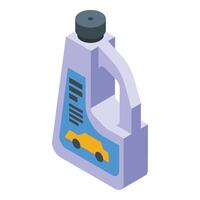 Chemical car bottle icon isometric vector. Packaging auto motor vector