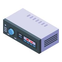 Digital console icon isometric vector. System equipment vector