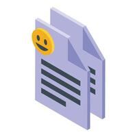 Files marketing icon isometric vector. Team work content vector