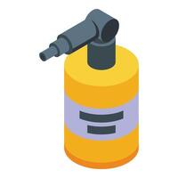 Auto motor spray icon isometric vector. Wash gel vector