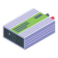 Energy inverter controller icon isometric vector. Nature power vector