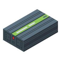 Car inverter icon isometric vector. Power energy source vector