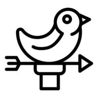 Bird spinner indicator icon outline vector. Device spinner vector