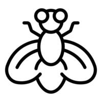 zumbido insecto tsetsé icono contorno vector. mosca doméstica insecto vector