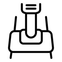 Floor scrubbing machine icon outline vector. Sweeping scrubber device vector