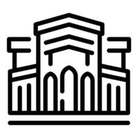 Oslo historical building icon outline vector. Nordic wonder architecture vector