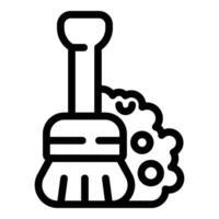 Clean room floor icon outline vector. Daily routine vector