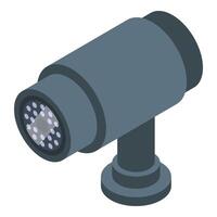 Security camera icon isometric vector. Self service check vector