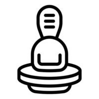 Floor automated mop icon outline vector. Cleaning service machine vector