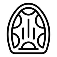 Help boat icon outline vector. Survival object vector