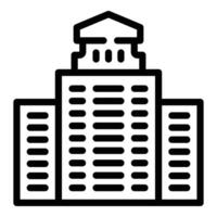 Warsaw burgher architecture icon outline vector. Poland spot vista vector