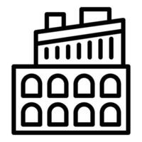 Vienna capital tour icon outline vector. Viennese sightseeing trip vector