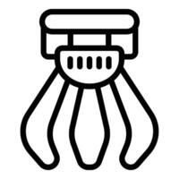 Vending tool icon outline vector. Machine game crane vector