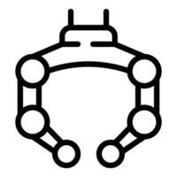 Arcade robot icon outline vector. Robotic toy fun vector