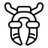 Crane robotic icon outline vector. Toy stick arcade vector
