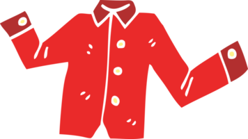 chemise décontractée de griffonnage de dessin animé png